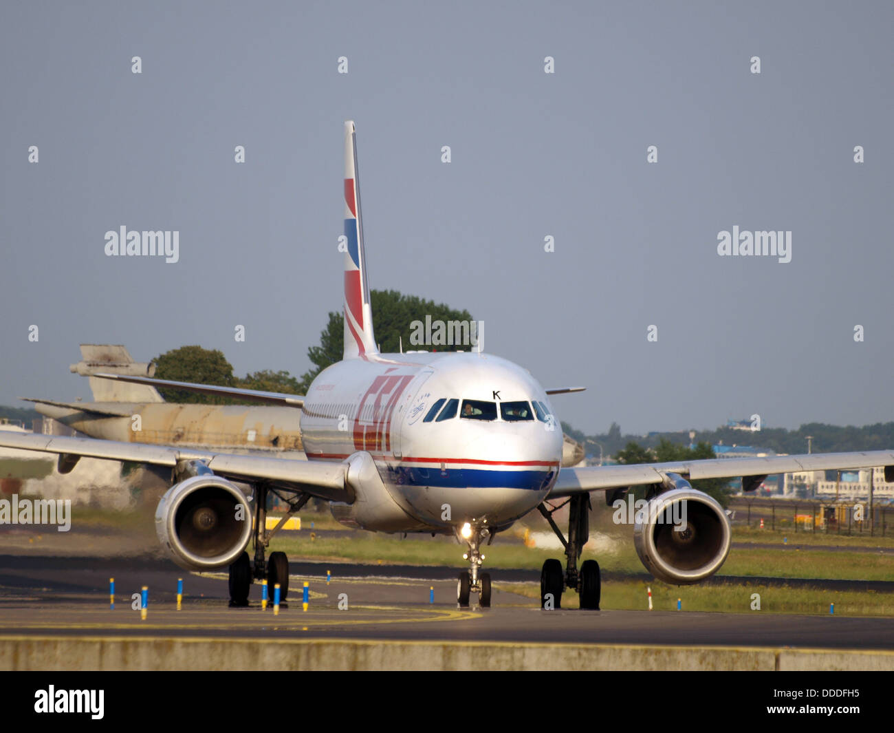 OK-MEK Czech Airlines (CSA) Airbus A319-112 - cn 3043 taxiing 22july2013 pic-001 Stock Photo