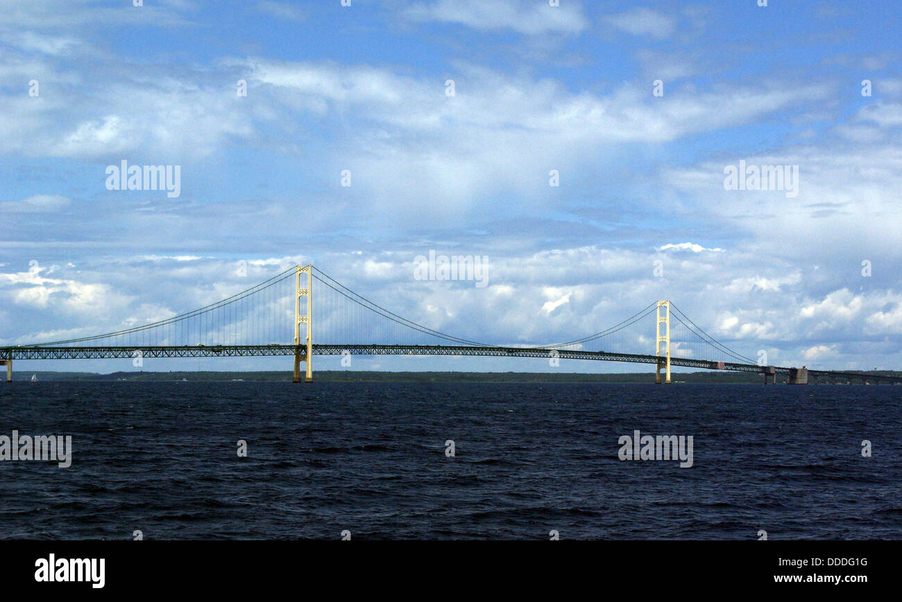 The Mackinac Bridge, suspension bridge, Jump to navigation, search