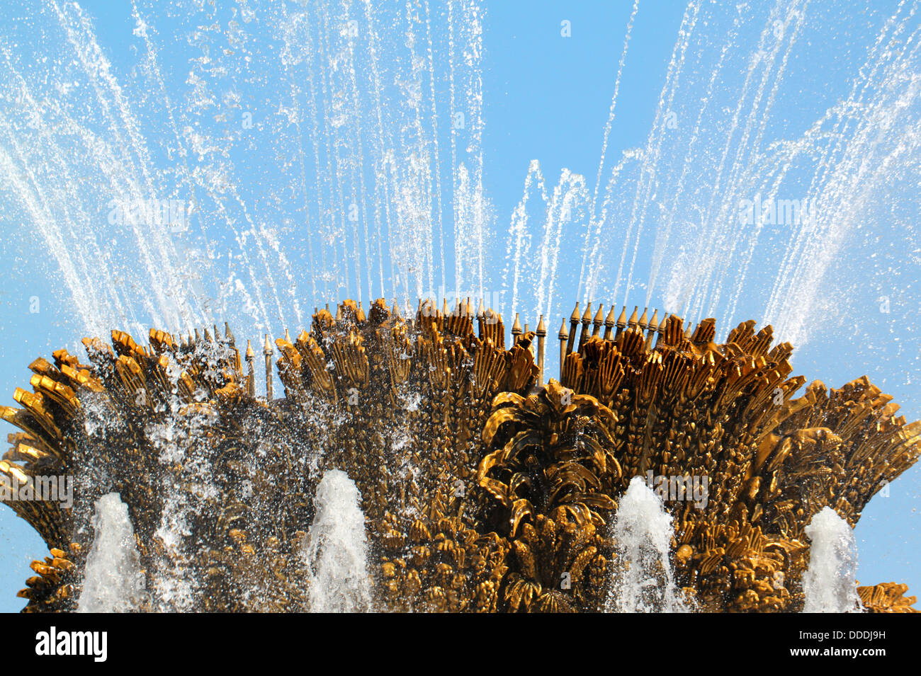 Beautiful fountain in Moscow at ENEA Stock Photo