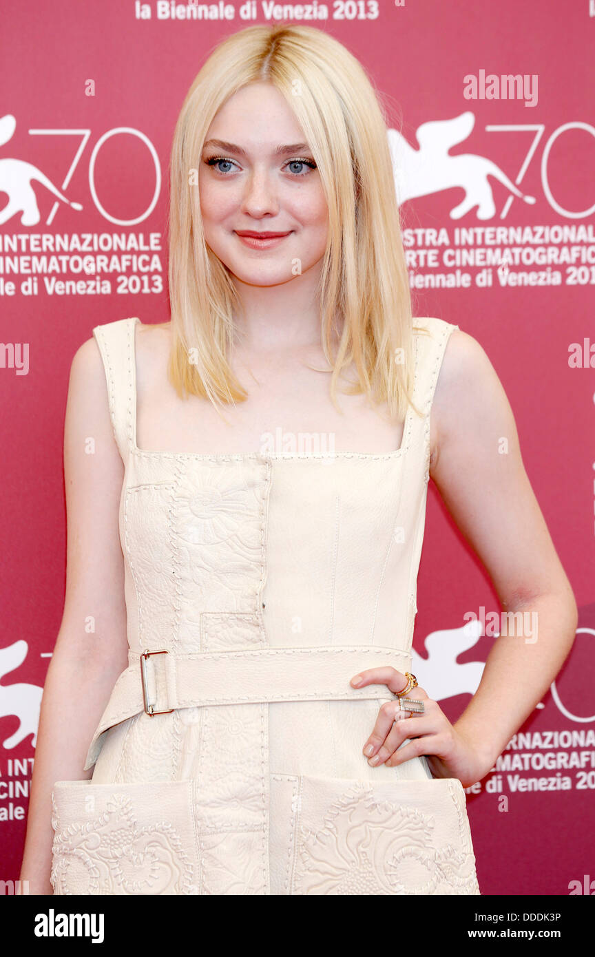 Dakota Fanning during the 'Night Moves' photocall at the 70th Venice International Film Festival. August 31, 2013 Stock Photo
