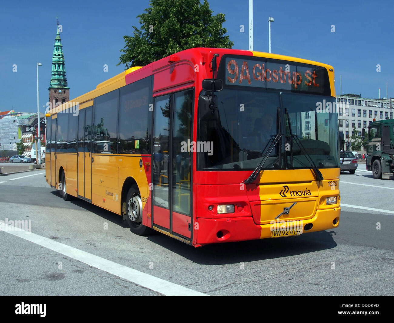 The Volvo Movia Arriva 1335 is a bus operating on the 9A line in the ...