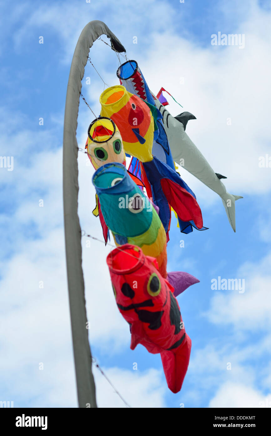 Bristol Kite Fiesta festival 2013 England UK Fish Flag Stock Photo Alamy