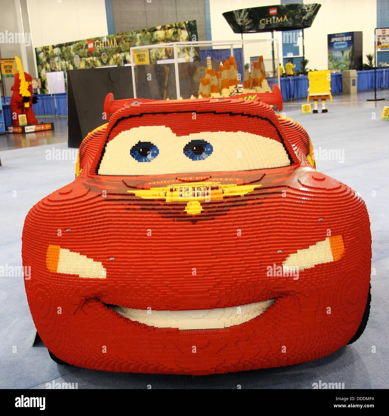 Lightning McQueen from Disney Pixar Cars is made from 360,000 LEGO pieces  and weighs 2,000 pounds Stock Photo - Alamy
