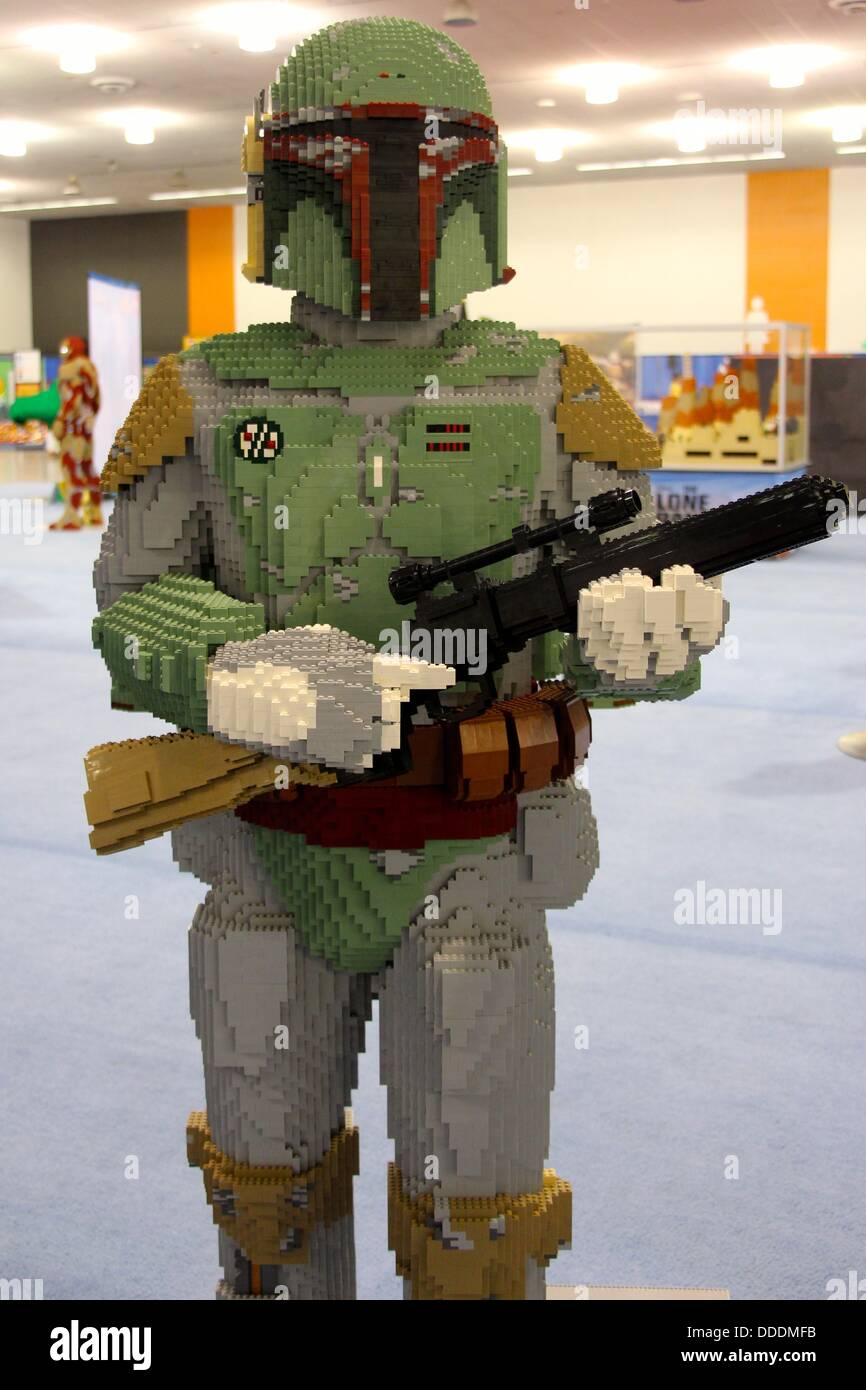 Bounty Hunter Boba Fett from Star Wars made out of LEGOs Stock Photo - Alamy