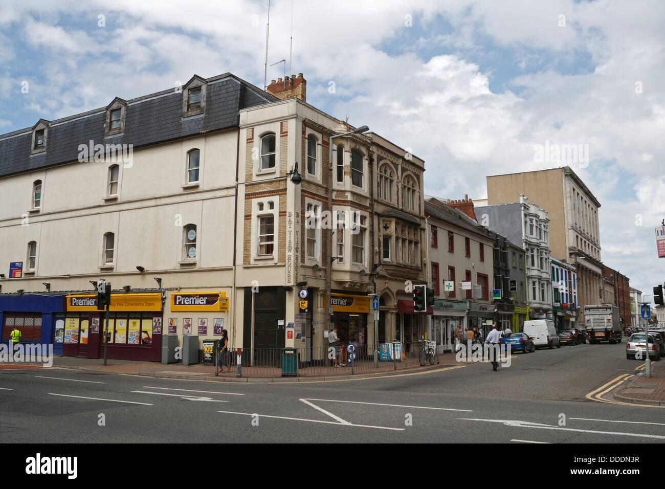 Shops premier convenience store in Cardiff Bay Butetown Stock Photo Alamy