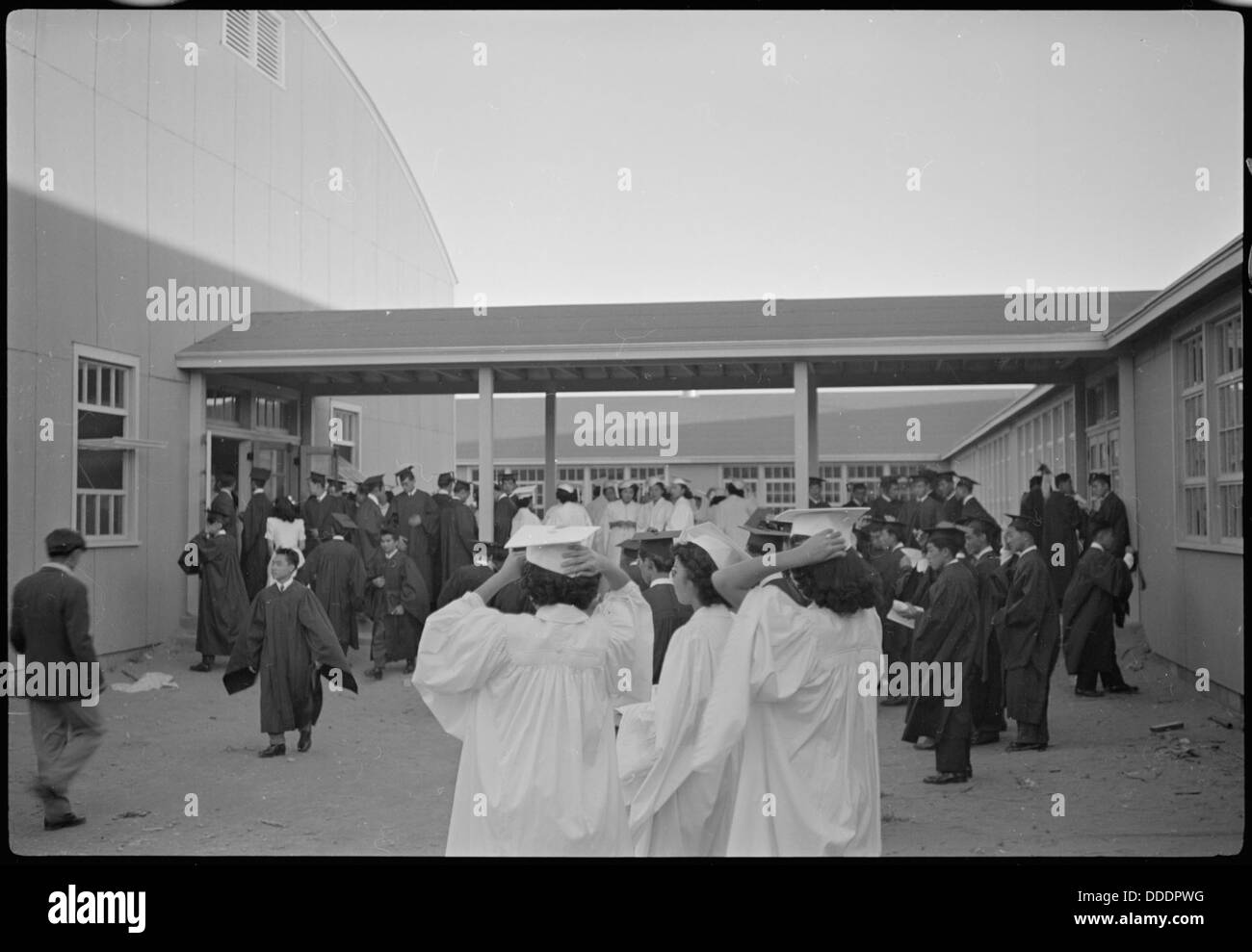 Granada Relocation Center, Amache, Colorado. High School commencement
