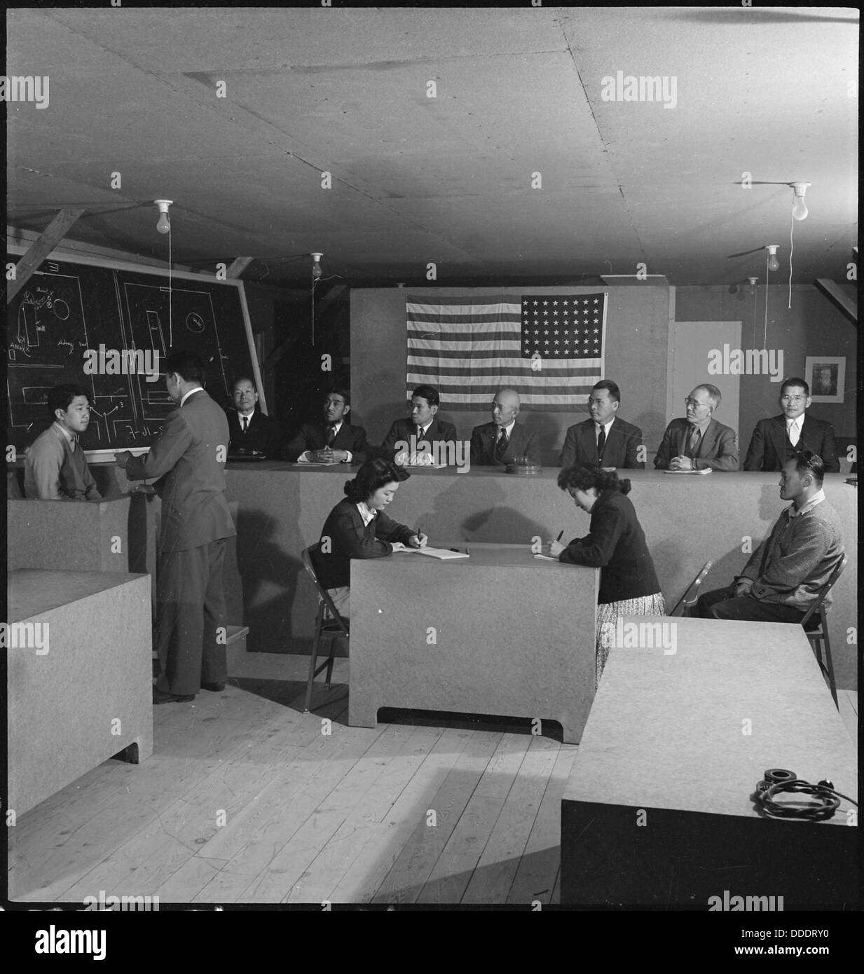 Heart Mountain Relocation Center Heart Mountain, Wyoming. A session of
