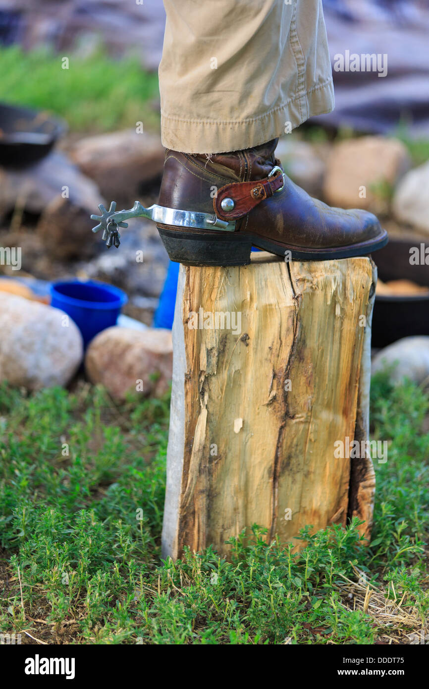 Cowboy boots spurs hires stock photography and images Alamy