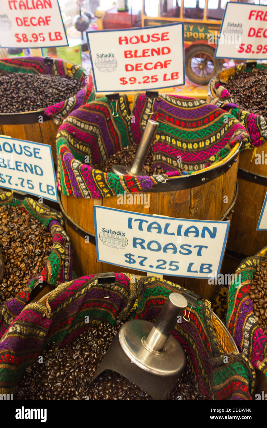 whole bean coffee containers Stock Photo Alamy