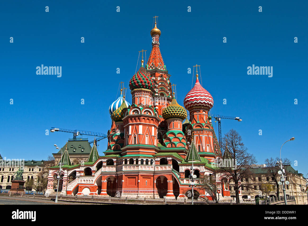 Moscow. Red Square. Saint Basil's Cathedral Stock Photo