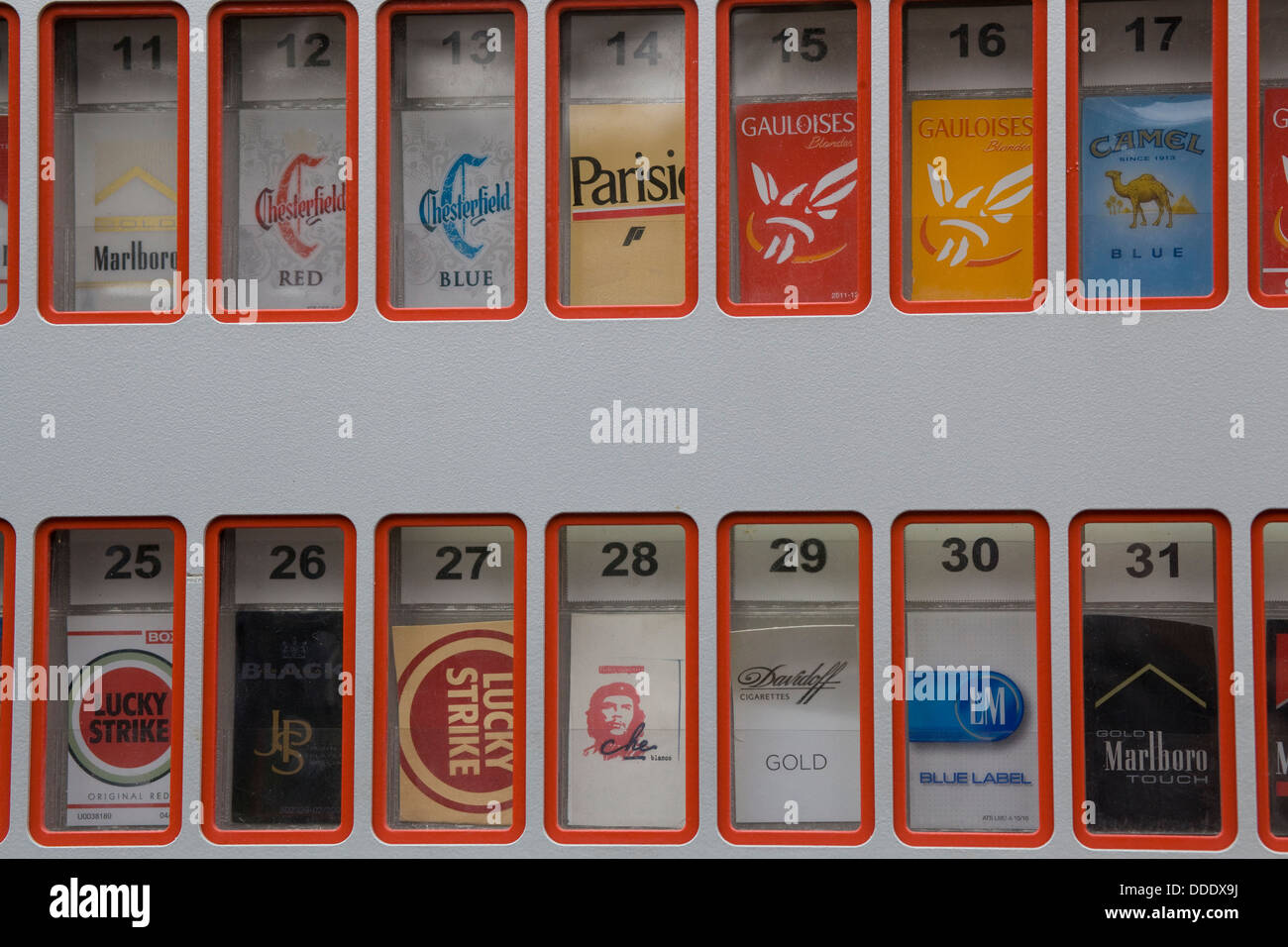 Cigarette Vending Machine on the streets of Vienna Austria Stock Photo