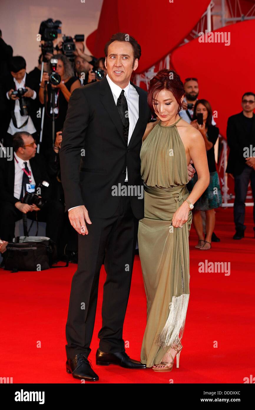 Venice, Ca, Italy. 30th Aug, 2013. NICOLAS CAGE, ALICE KIM CAGE.Joe ...