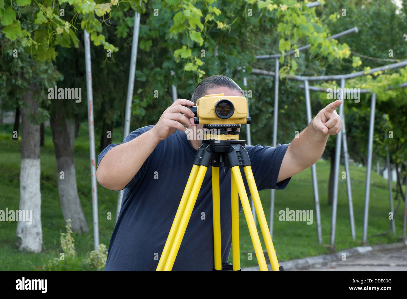 Land Surveyor Stock Photo 59928976 Alamy - land surveyor