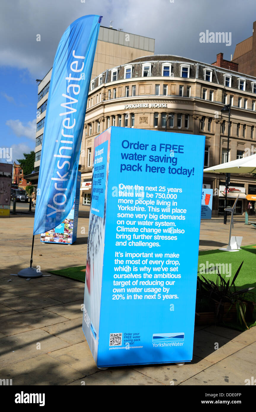 Yorkshire Water Company Promotion,Sheffield ,Yorkshire Stock Photo Alamy