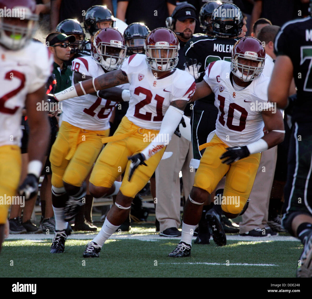 : SU'A CRAVENS USC TROJANS FOOTBALL 8X10 SPORTS ACTION