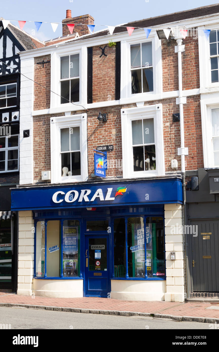 Coral betting shop Stock Photo