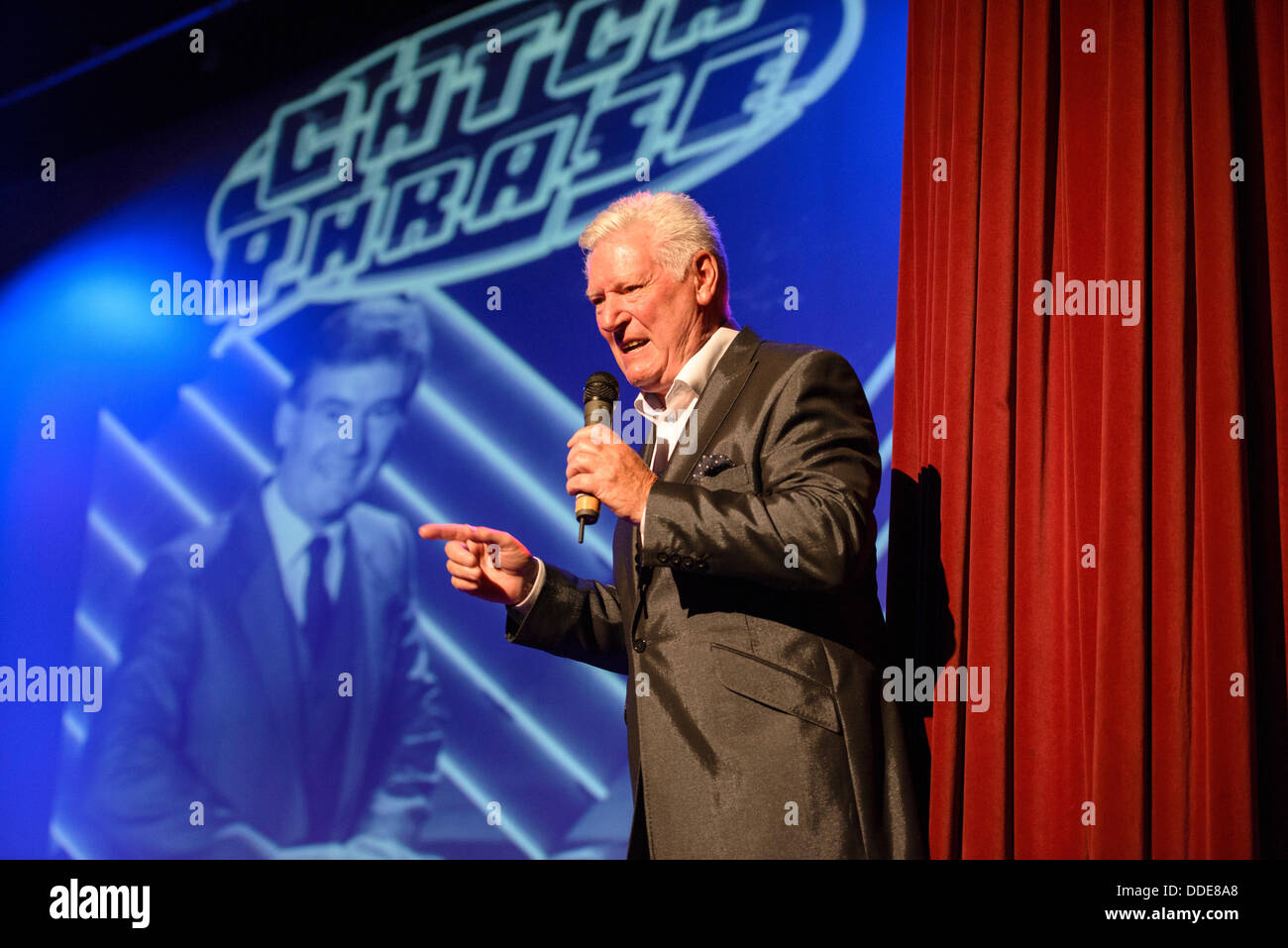 roy walker stand up comedian comedy act catch phrase Stock Photo