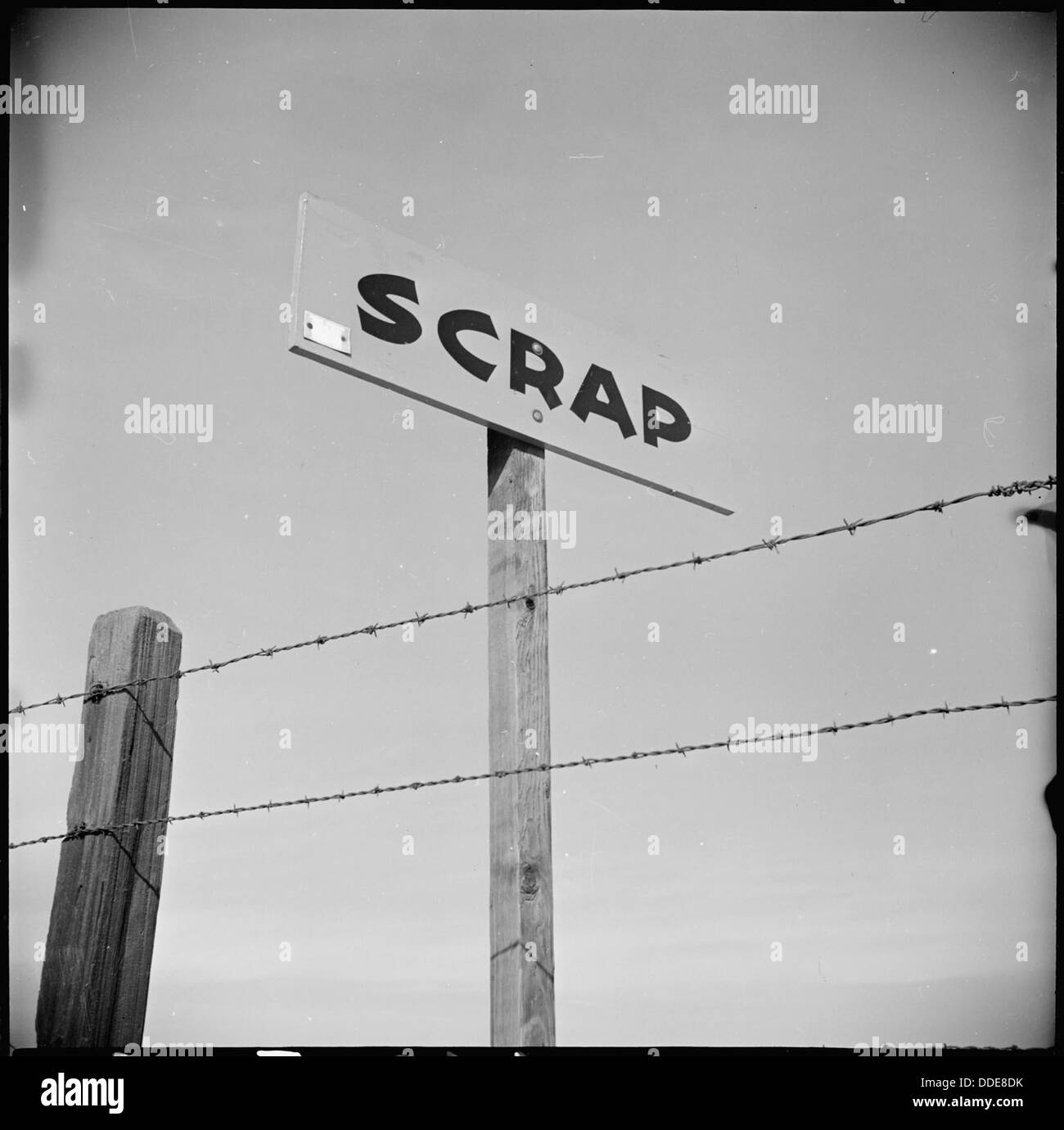 Near Loomis, California. Slap the Jap with Iron Scrap Burma Shave Sign Highway. The population . . . 536527 Stock Photo