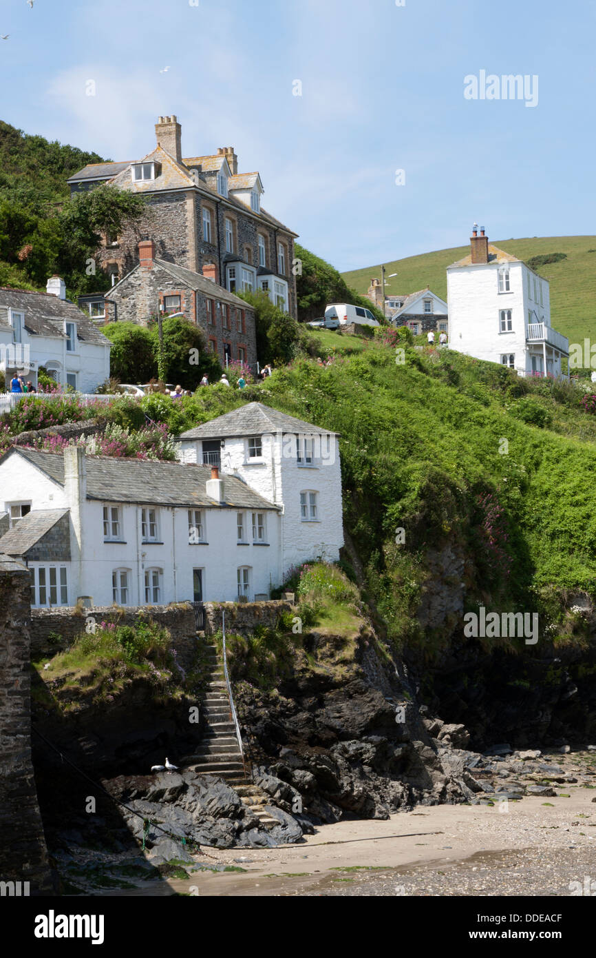 Houses and cottages in Port Isaac Cornwall used for filming the Doc