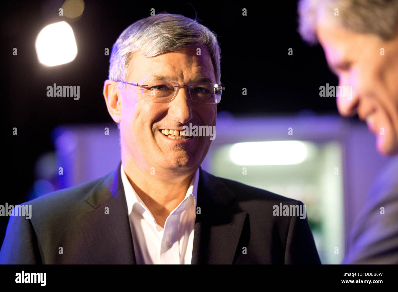 Berlin-Adlershof, Germany. 01st Sep, 2013. Chairman of the German party ...