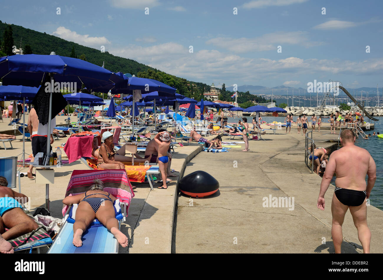 Icici Istria Croatia Adria Beach Promenade etc Stock Photo Alamy