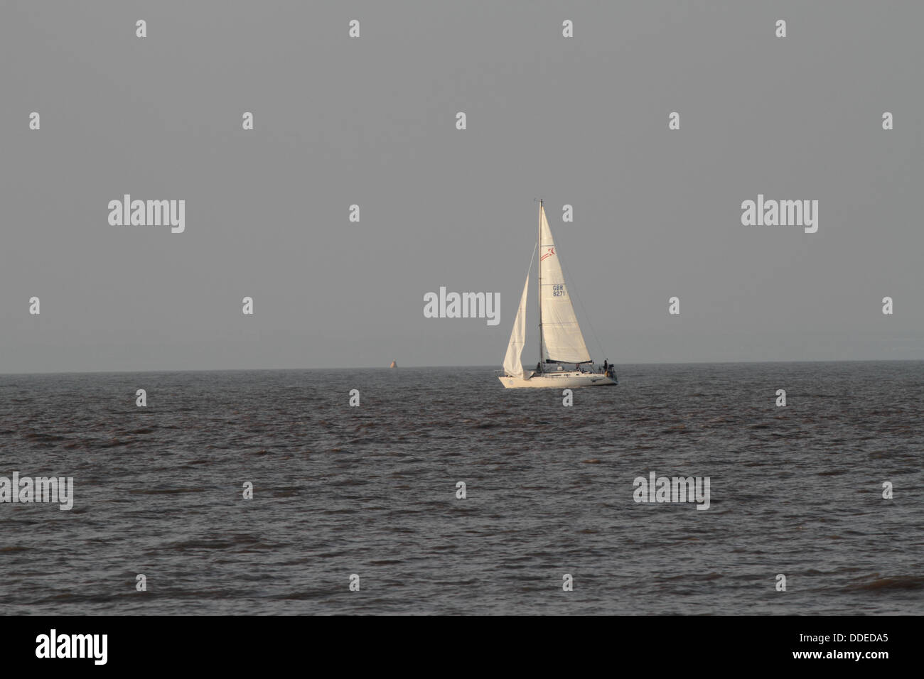 Sailing boat. Bristol Channel. Somerset Stock Photo Alamy