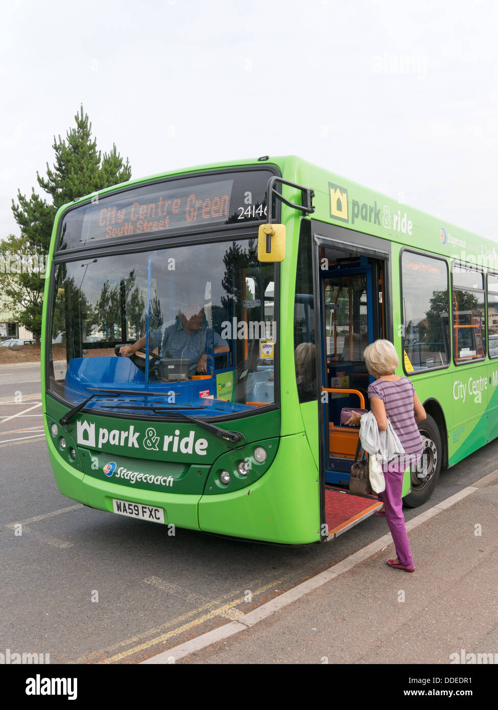 Park and ride bus hires stock photography and images Alamy