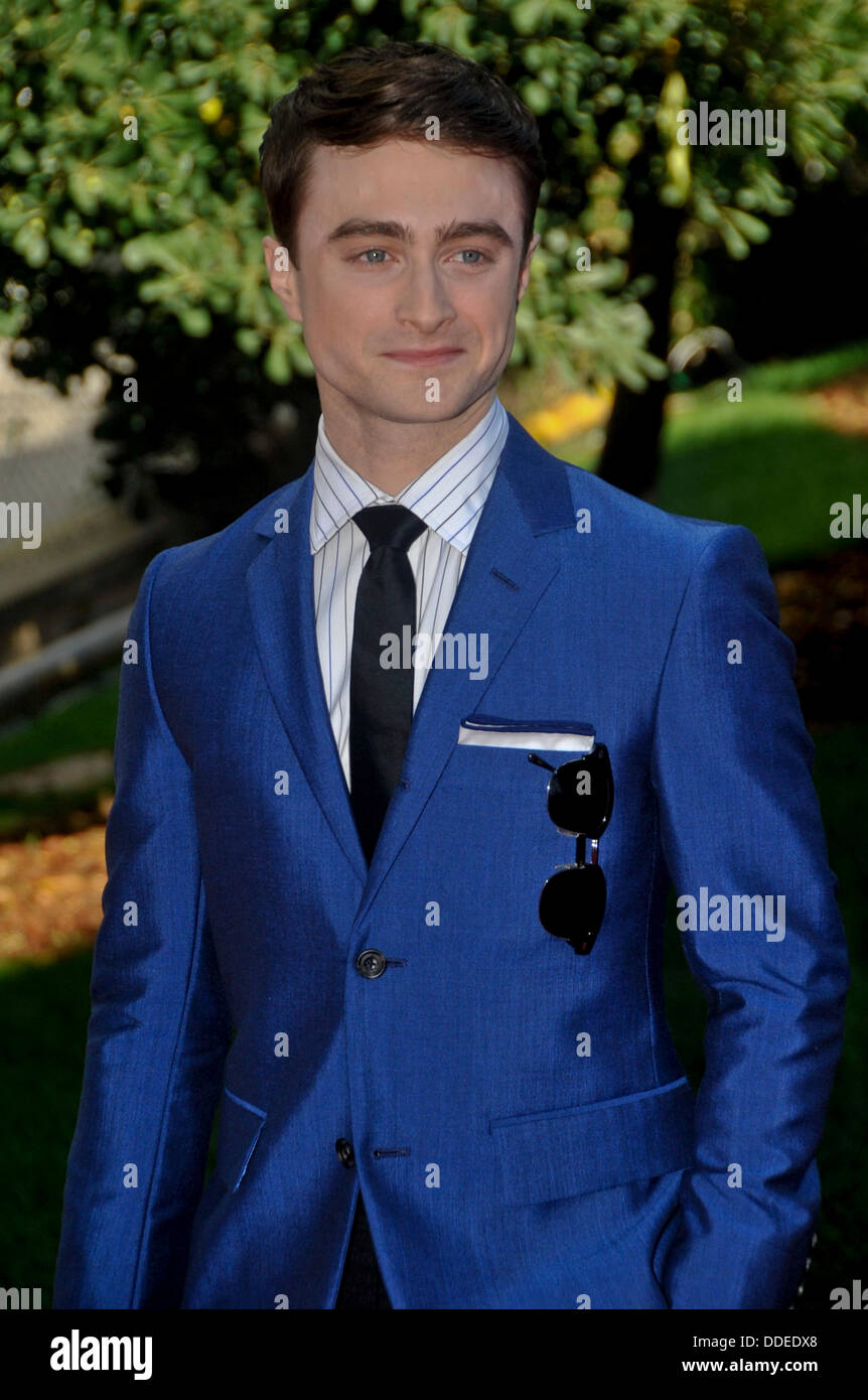 Venice, Italy. 1st Sept. 2013. Actor Daniel Radcliffe attends the 'Kill Your Darlings' Premiere during the 70th Venice International Film Festival at Sala Darsena on September 01, 2013 in Venice, Italy Credit:  Gaetano Piazzolla/Alamy Live News Stock Photo