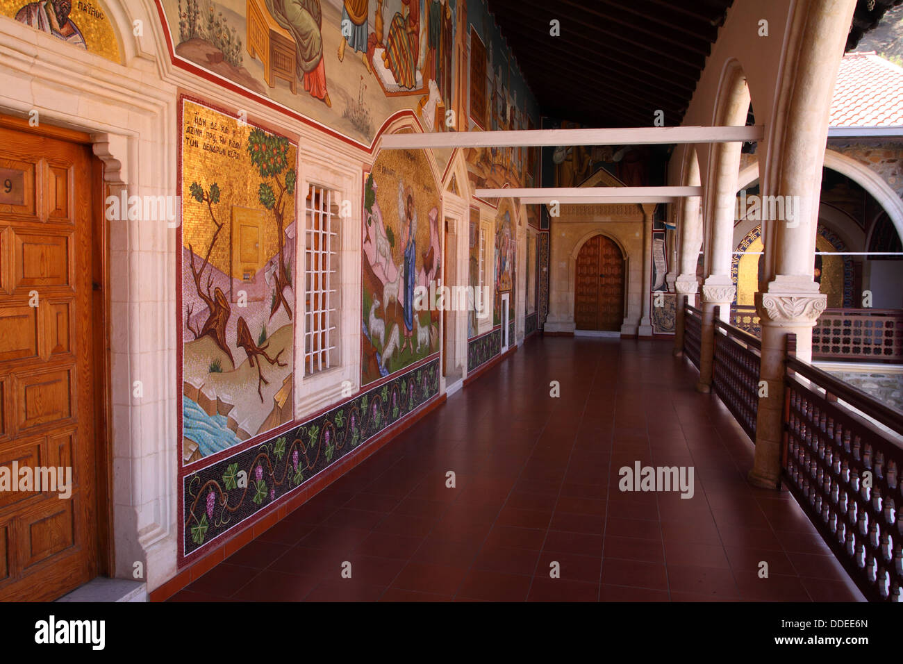 Mosaic - Kykkos Monastery, Troodos mountains, Cyprus, Europe Stock Photo