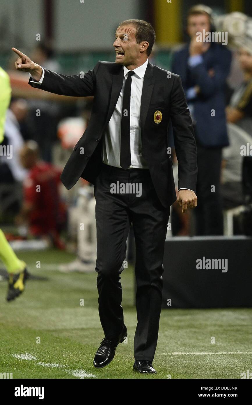 104 Milan Coach Massimiliano Allegri Images, Stock Photos, 3D