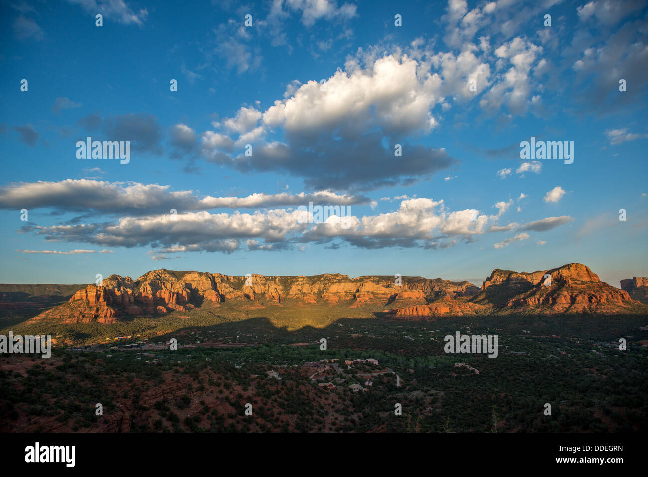 Sedona Landscape with Blue Sky Airport Vortex Sedona Arizona Stock Photo