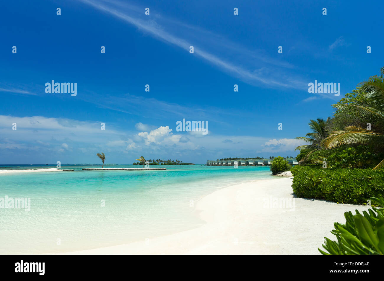 Tropical island in the ocean Stock Photo - Alamy