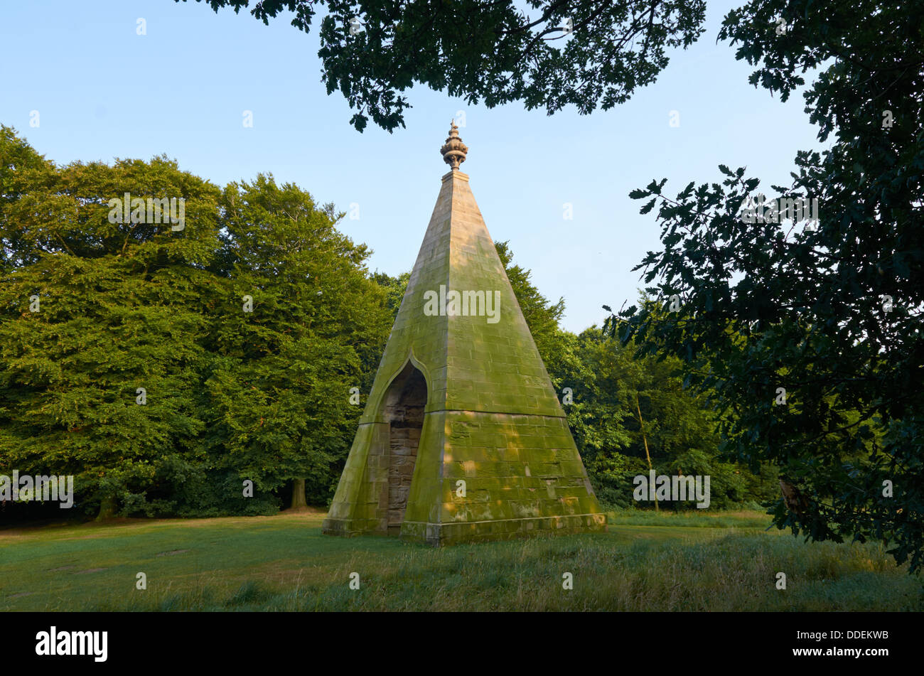 Needle's Eye Folly at Wentworth Village - Barnsley, England, UK Stock Photo