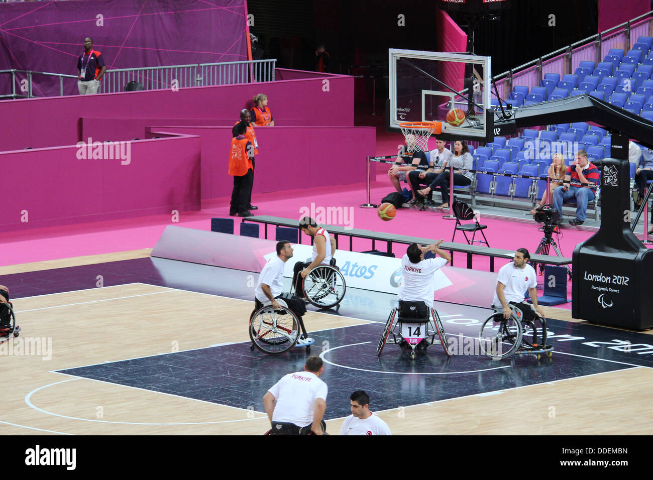 Turkish Wheelchair basketball athletes at London 2012 Stock Photo Alamy
