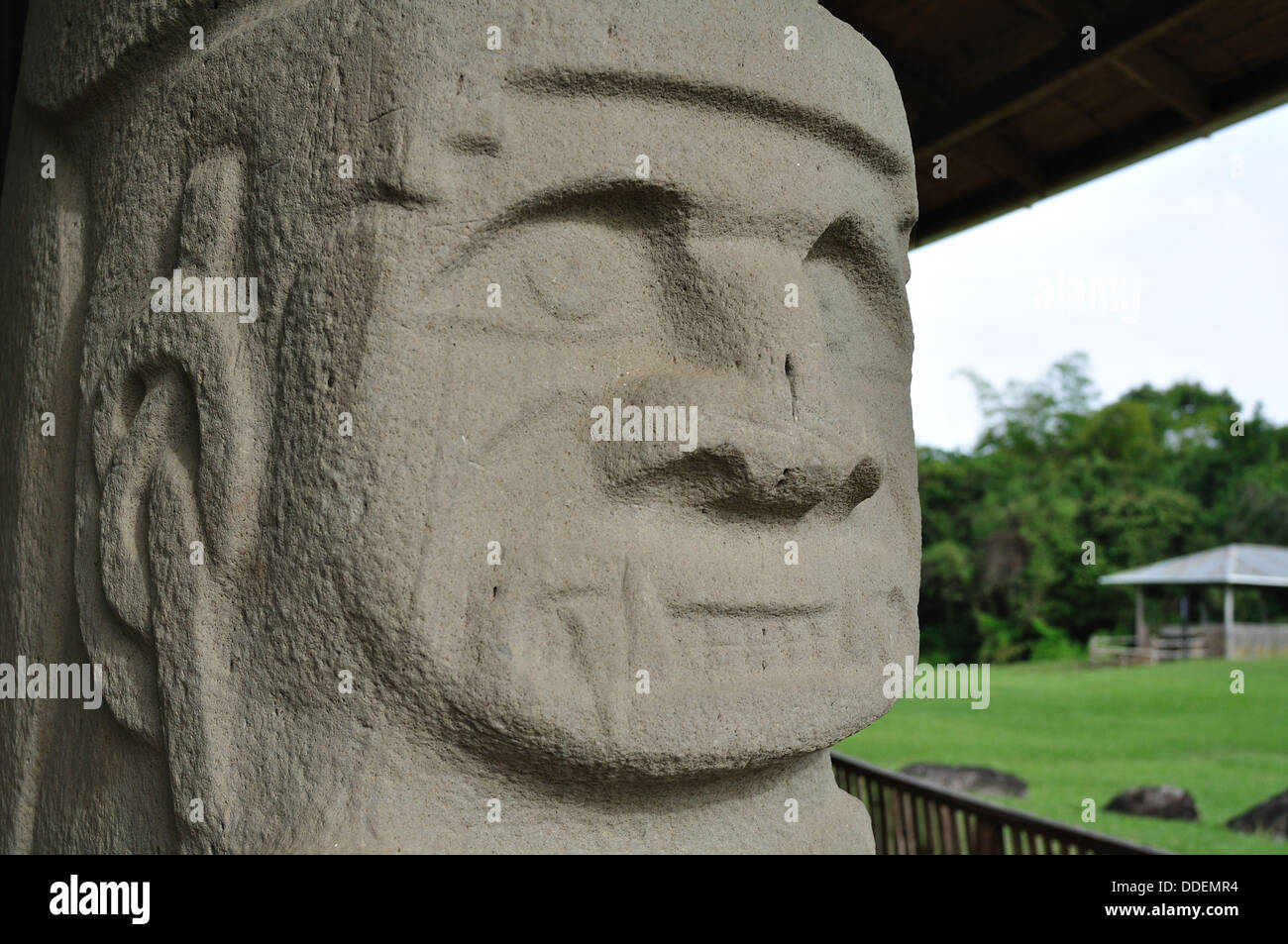 Alto de las Piedras in ISNOS - Archaeological Park of SAN AGUSTIN . Department of Huila.COLOMBIA Stock Photo
