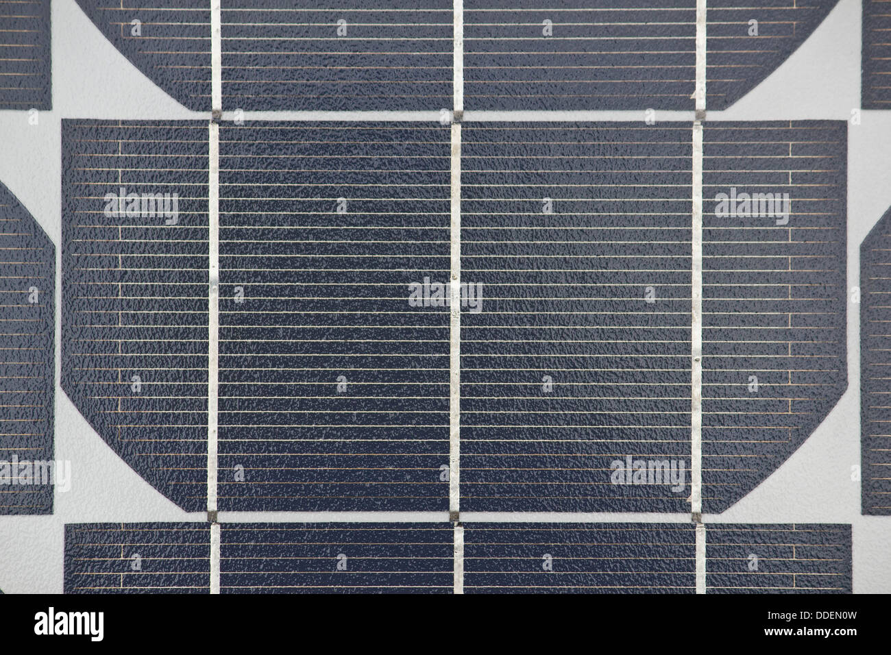 Solar panel collector closeup macro view Stock Photo