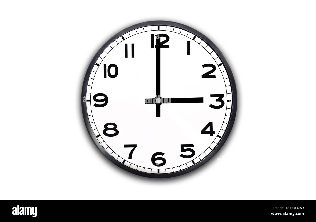 Clock 3 O clock Hi res Stock Photography And Images Alamy
