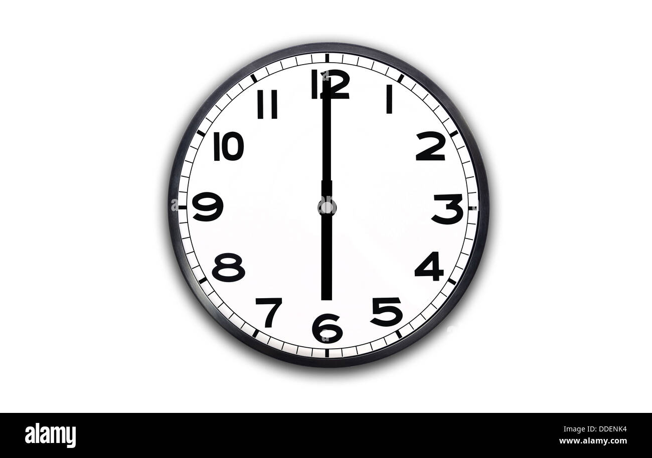 6 00 Clock Clipart For Kids