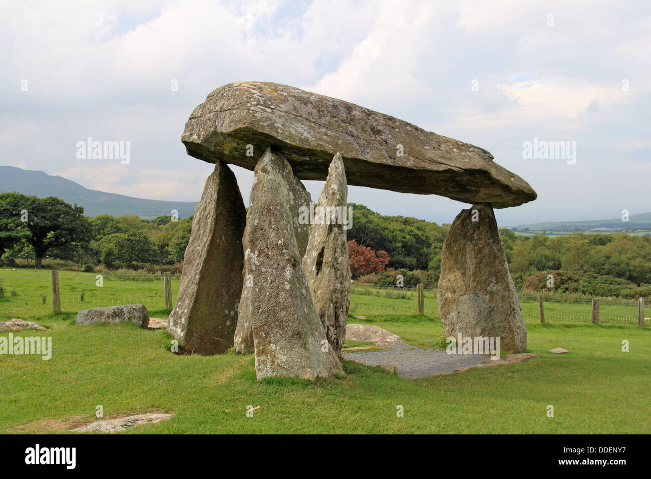 Pentre Ifan neolithic burial chamber, Nevern, Pembrokeshire, Wales, Great Britain, United Kingdom, UK, Europe Stock Photo