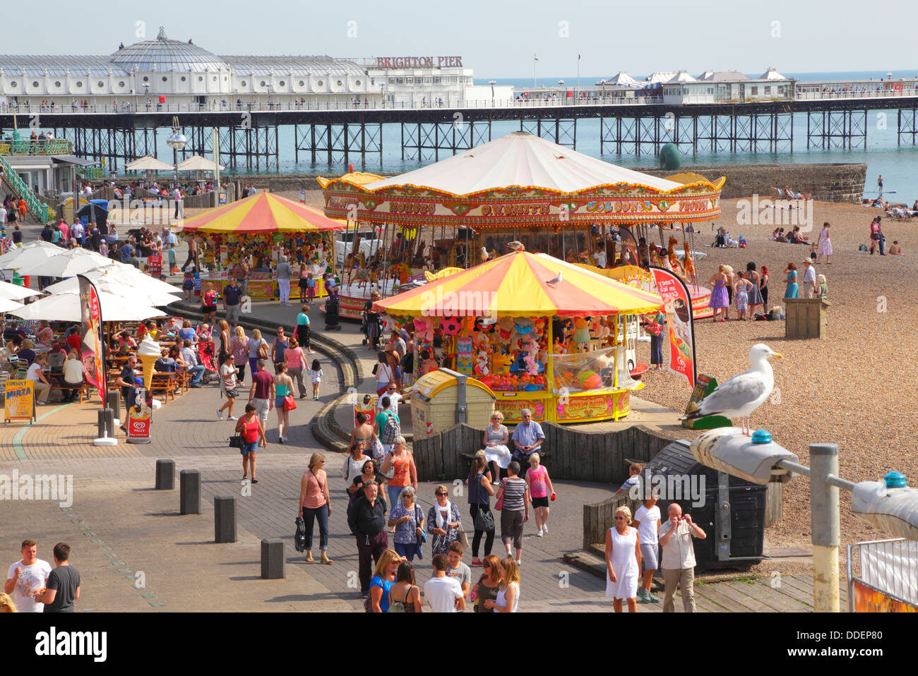 Brighton seafront attractions East Sussex England UK Stock Photo