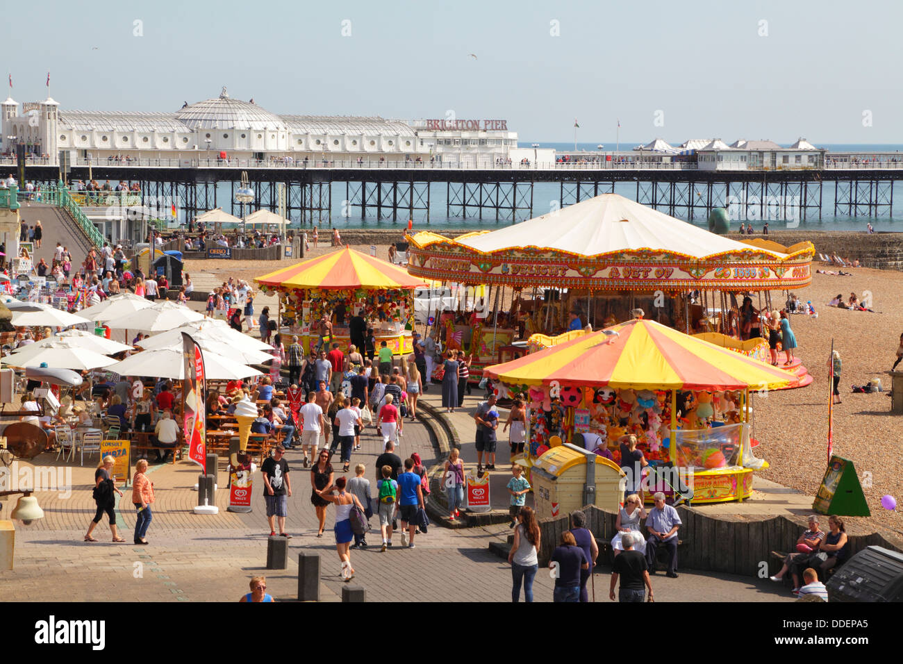 Brighton seafront attractions East Sussex England UK Stock Photo