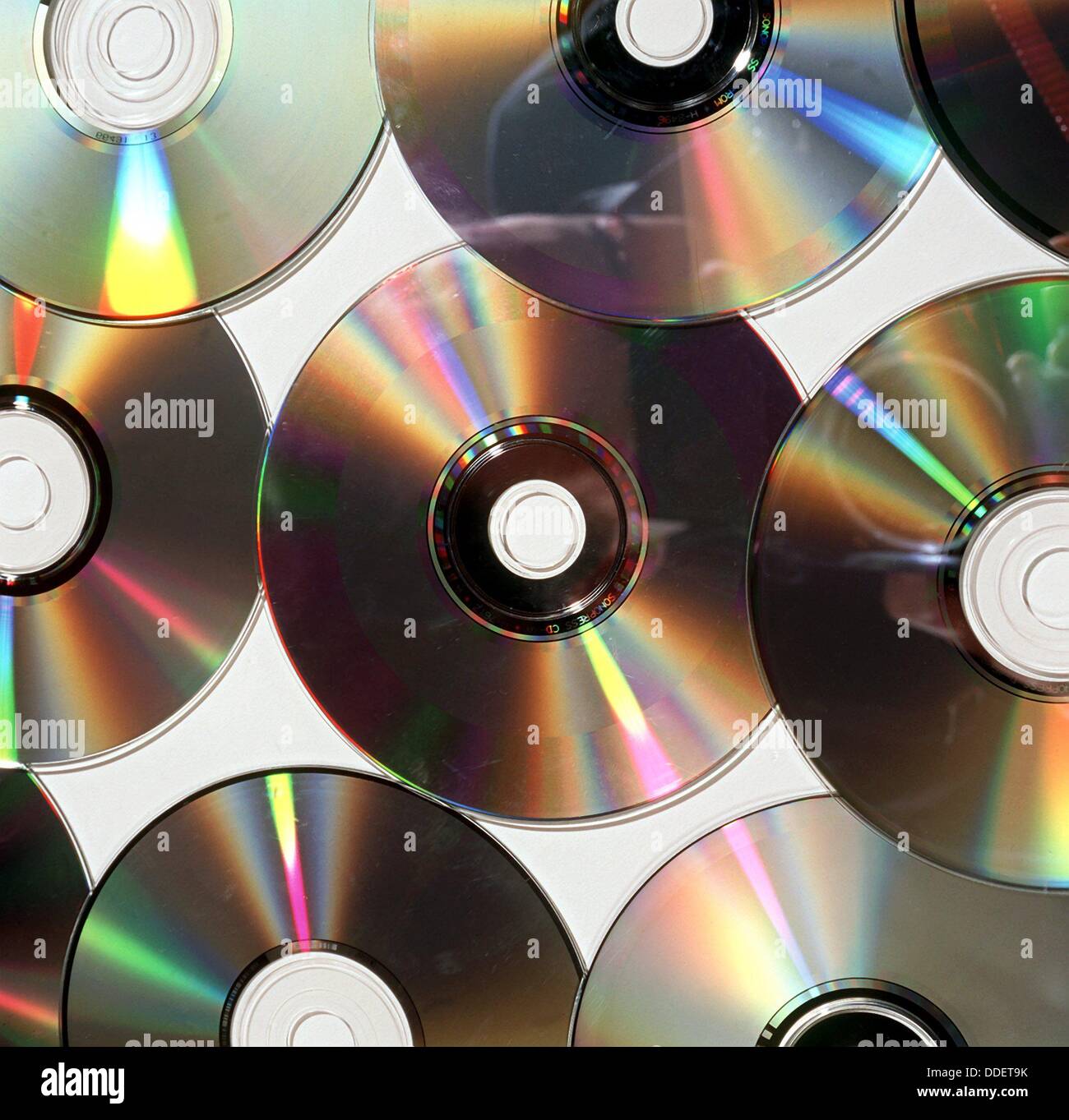 Compact discs, photographed in 1994 Stock Photo Alamy