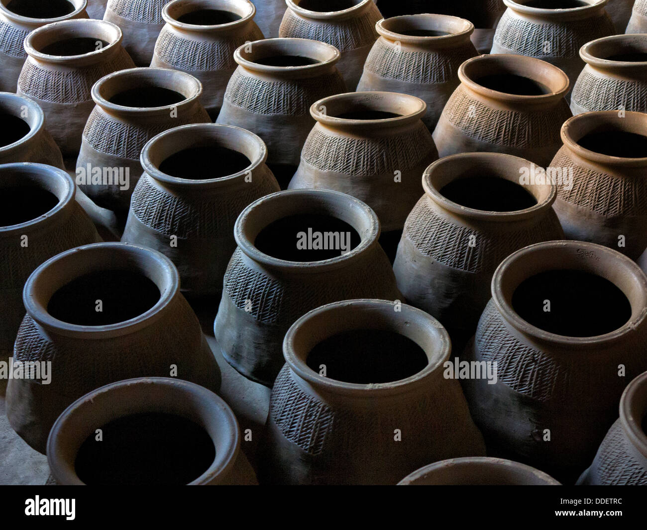 Traditional pottery Mandalay Myanmar Stock Photo