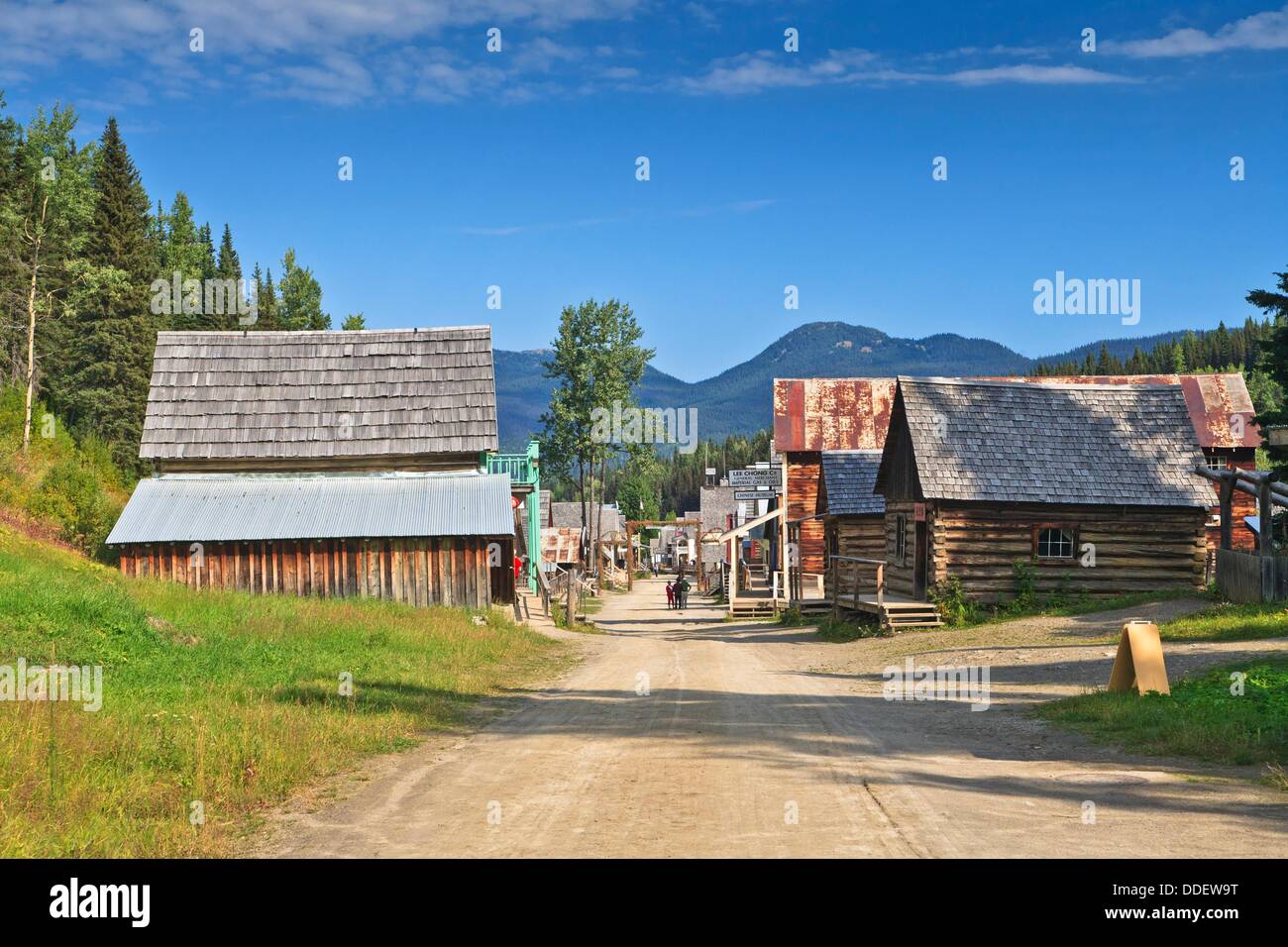 Main street in the historic miner´s town of Barkerville, British