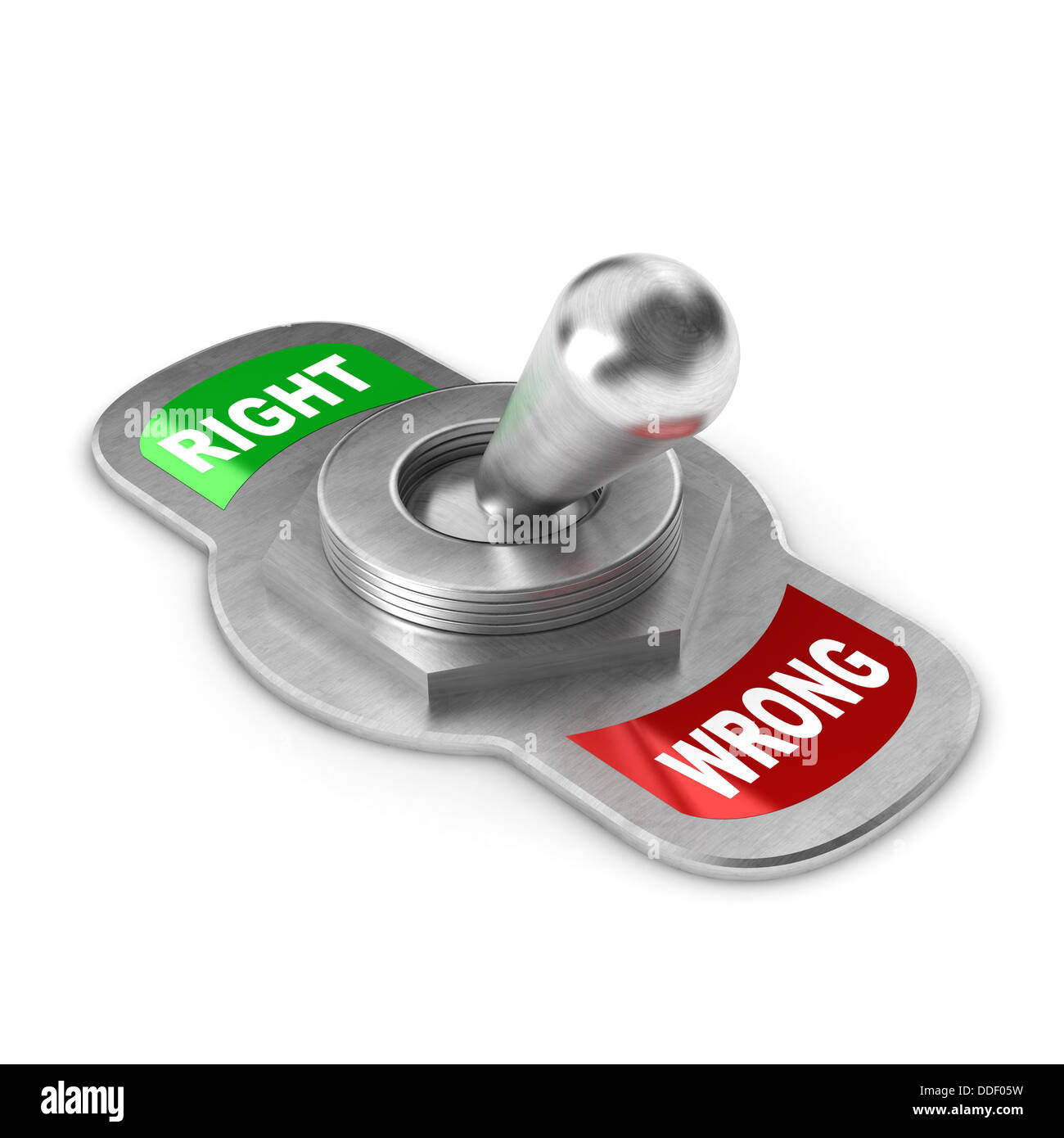 A Colourful 3d Rendered Wrong Switch Concept Stock Photo Alamy