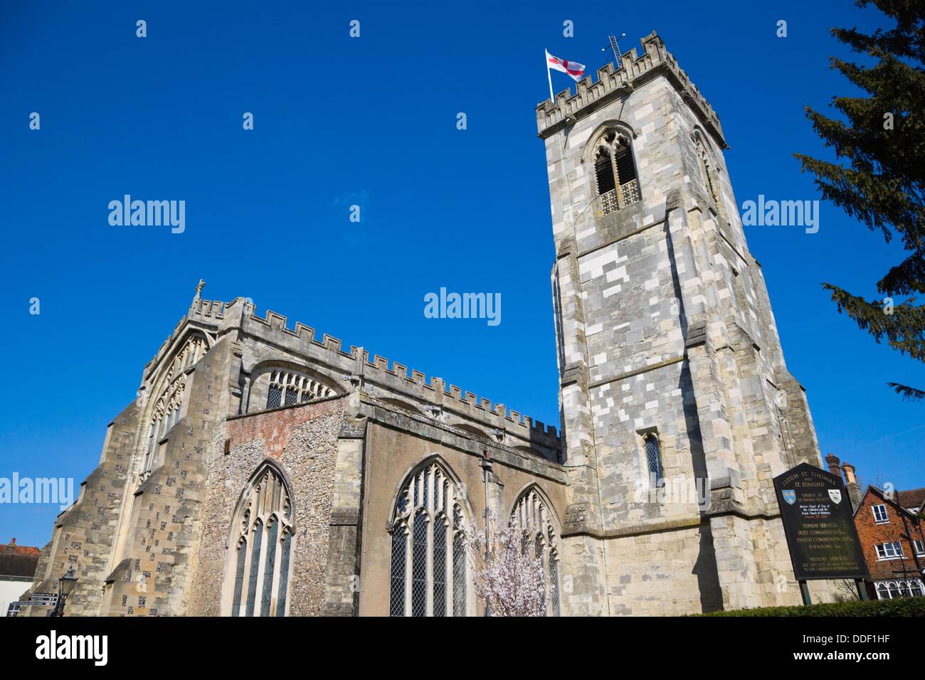 Sarum St Thomas and ST Edmund, Church of St Thomas Becket, The Maltings, Salisbury, Wiltshire, England, UK. Stock Photo
