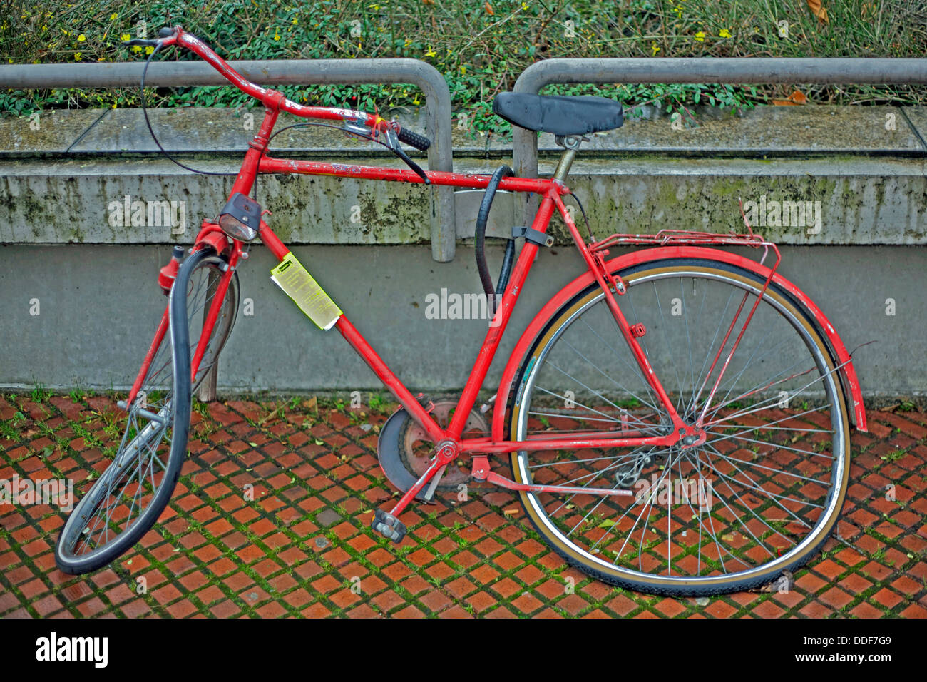 buckled bike wheel