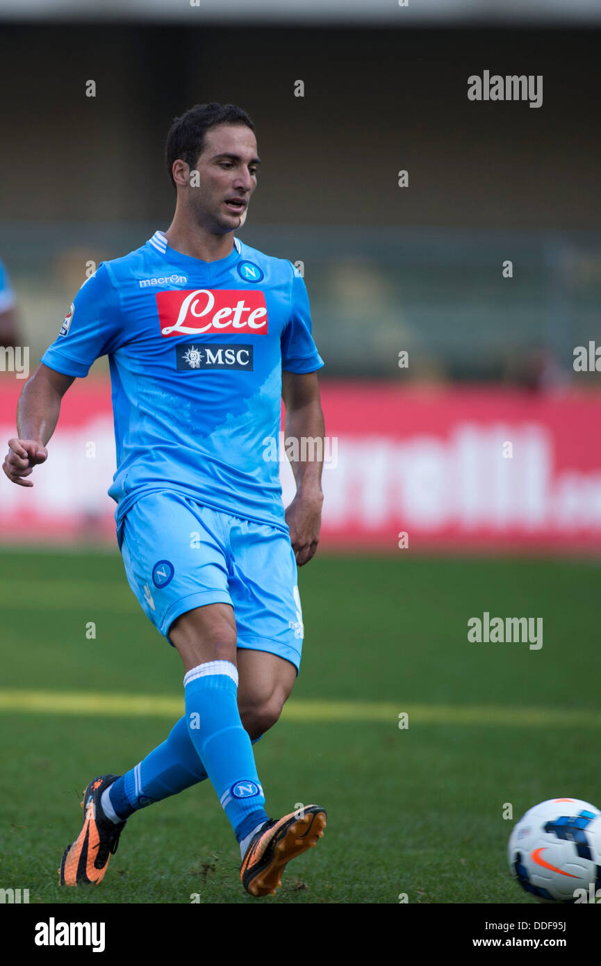 Gonzalo Higuain Napoli August 31 2013 Football Soccer Stock Photo Alamy