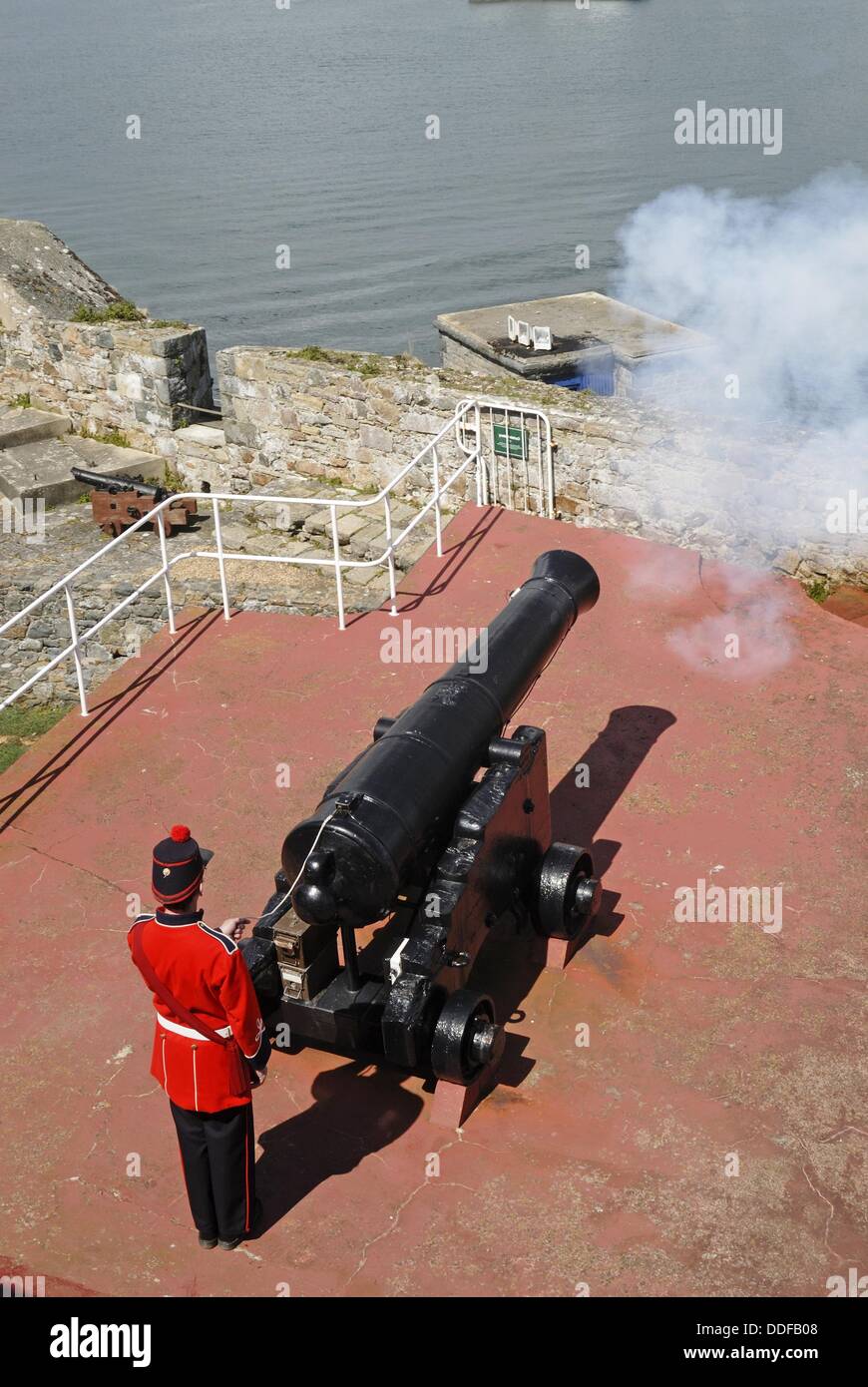 cannon of Castle Saint Peter Port, Island of Guernsey