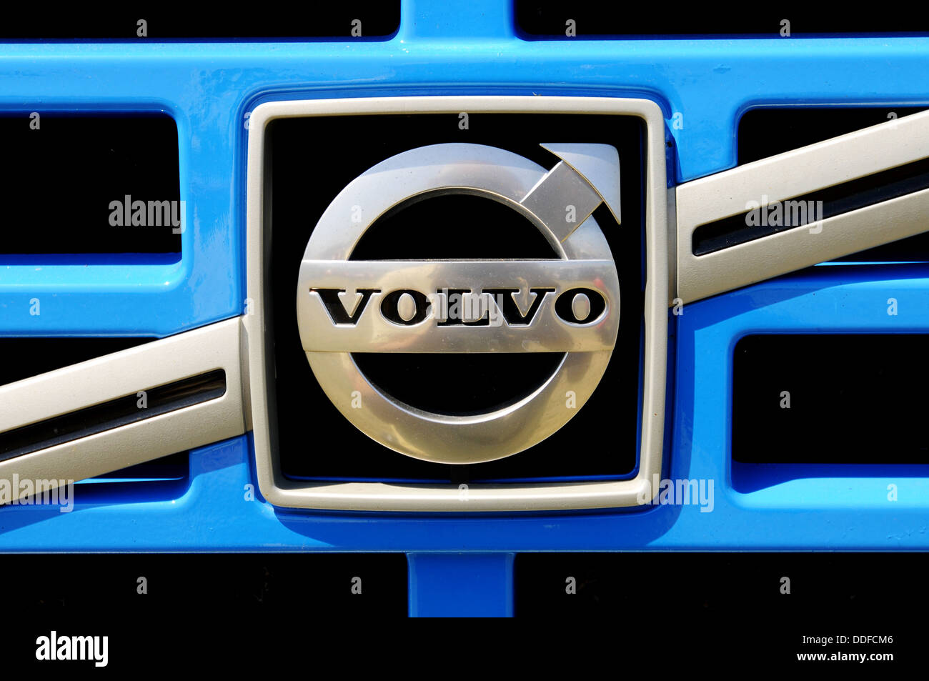 Volvo lorry truck badge Stock Photo